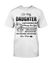 Unicorn Mommy Loves You Daughter Mom Classic T-Shirt thumbnail