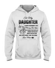 Unicorn Mommy Loves You Daughter Mom Hooded Sweatshirt thumbnail