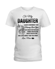 Unicorn Mommy Loves You Daughter Mom Ladies T-Shirt thumbnail