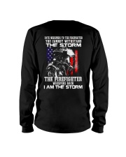 Firefighter whispers back Long Sleeve Tee tile