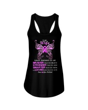 Breast Cancer Braver Stronger Smarter Ladies Flowy Tank thumbnail