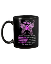 Breast Cancer Braver Stronger Smarter Mug back