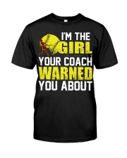 Softball I'm the girl Classic T-Shirt thumbnail