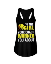 Softball I'm the girl Ladies Flowy Tank thumbnail