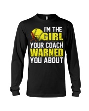 Softball I'm the girl Long Sleeve Tee thumbnail