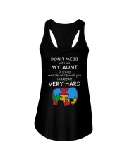 Autism My Aunt Will Punch You In The Face Ladies Flowy Tank thumbnail