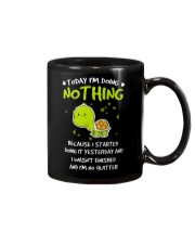 Today I'm Doing Nothing Turtle Mug thumbnail
