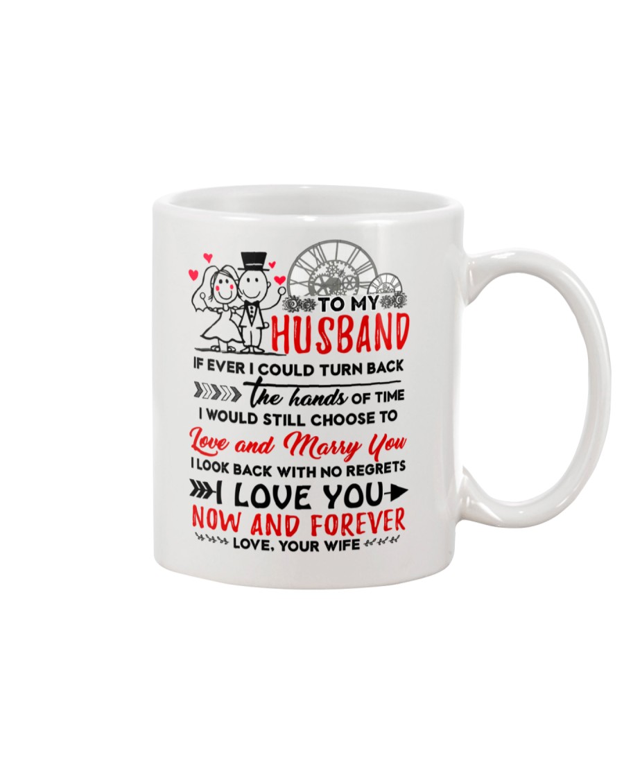 Turn Back Hand Of Time Husband Mug