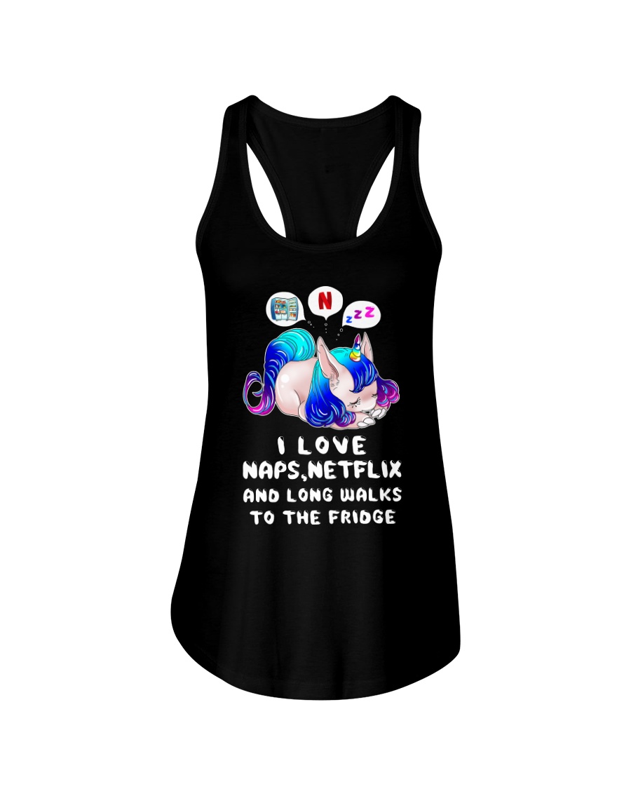 Unicorn Naps Netflix Ladies Flowy Tank