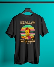 Sometimes I Wanna Kick My Husband Unicorn Classic T-Shirt lifestyle-mens-crewneck-front-3