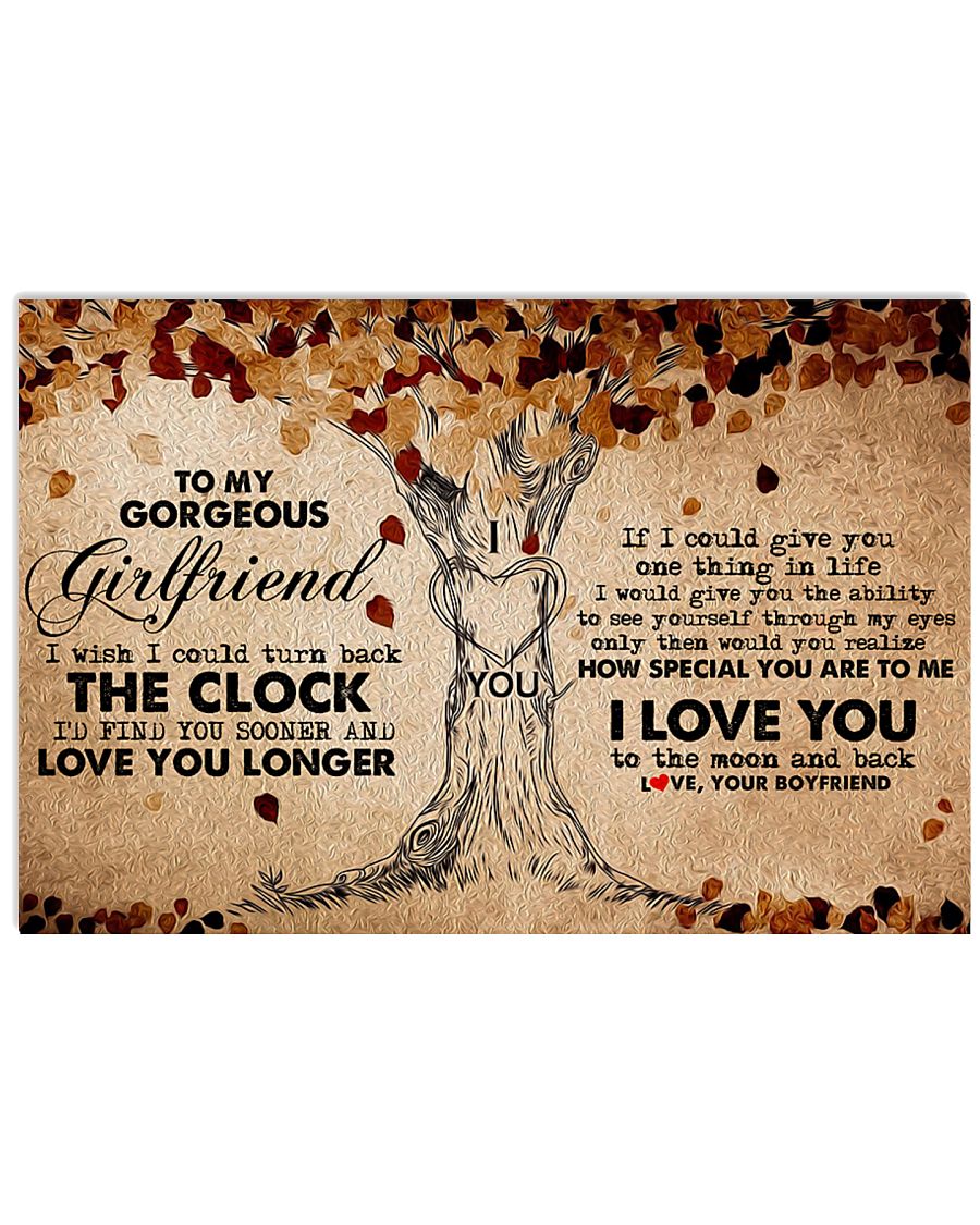 Family Girlfriend Clock Ability Moon 17x11 Poster