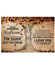 Family Girlfriend Clock Ability Moon 17x11 Poster front