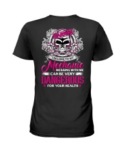 Mechanic Shirt: Warning I Belong To My Mechanic Ladies T-Shirt back