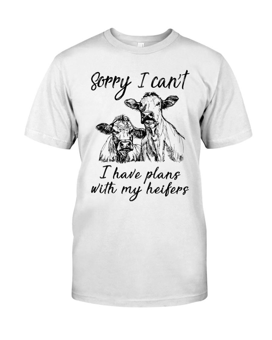 Farmer Plans with my heifers Classic T-Shirt