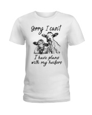 Farmer Plans with my heifers Ladies T-Shirt thumbnail