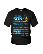 Autism Always Remember Mommy Loves You Son Mom Youth T-Shirt thumbnail