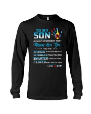 Autism Always Remember Mommy Loves You Son Mom Long Sleeve Tee thumbnail