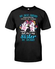 Unicorn Sister By Heart Classic T-Shirt front
