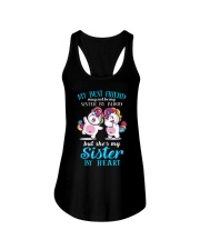 Unicorn Sister By Heart Ladies Flowy Tank thumbnail