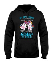 Unicorn Sister By Heart Hooded Sweatshirt thumbnail