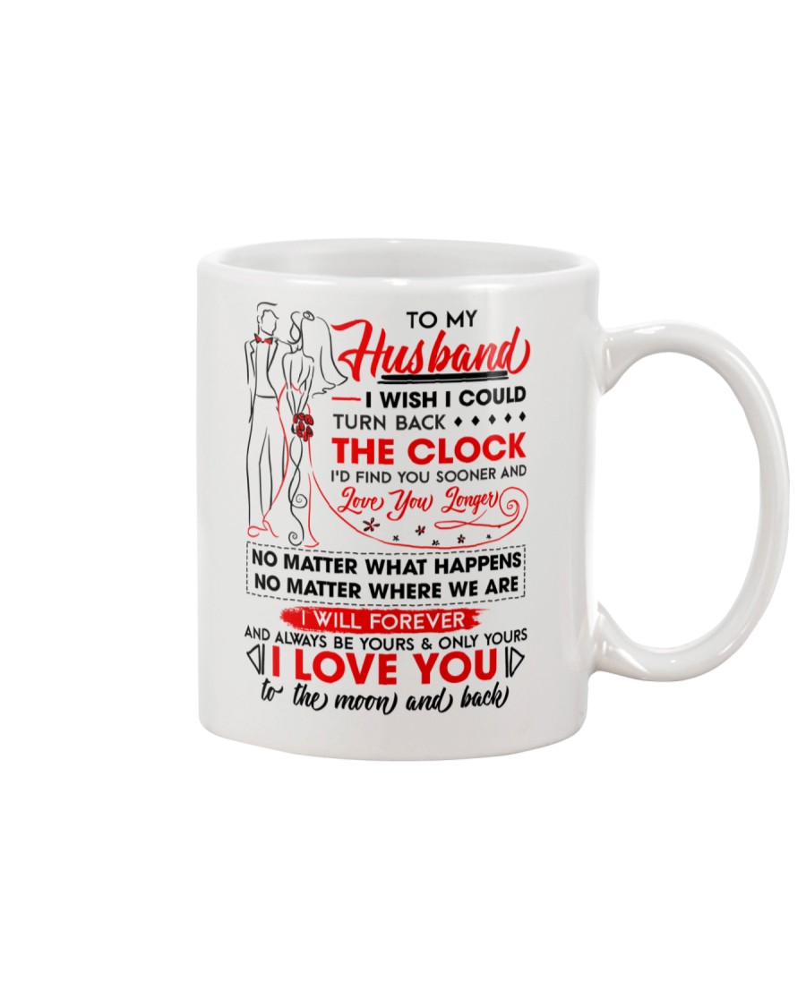 Family Husband Be Yours Clock Moon Mug