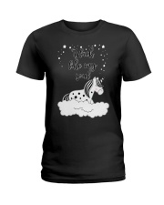 Unicorn Black Like My Soul Mug Ladies T-Shirt thumbnail