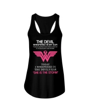 Breast Cancer My Daughter Is The Storm Ladies Flowy Tank thumbnail