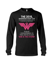 Breast Cancer My Daughter Is The Storm Long Sleeve Tee thumbnail