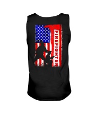 Firefighter American flag Unisex Tank thumbnail