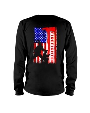 Firefighter American flag Long Sleeve Tee thumbnail