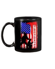 Firefighter American flag Mug tile