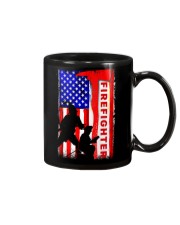 Firefighter American flag Mug thumbnail