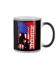 Firefighter American flag Color Changing Mug thumbnail