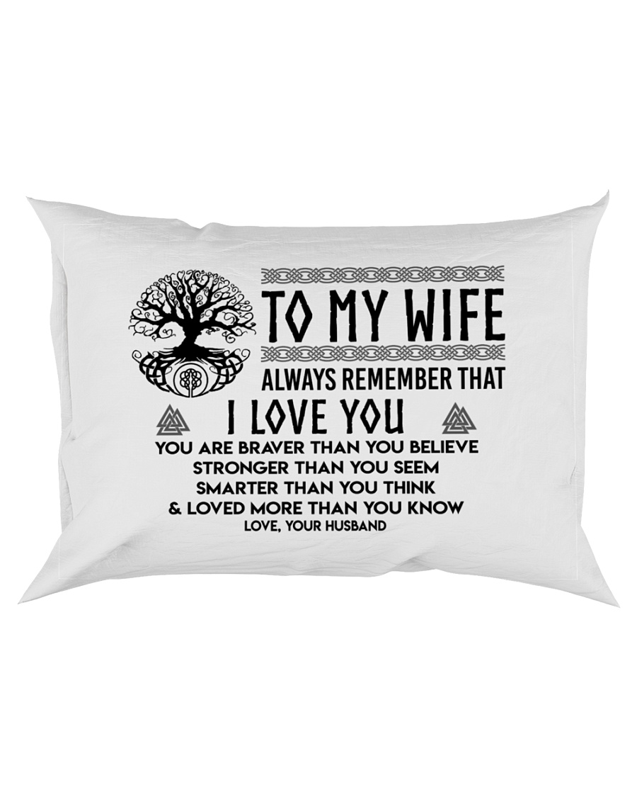 Viking I love you Wife Rectangular Pillowcase