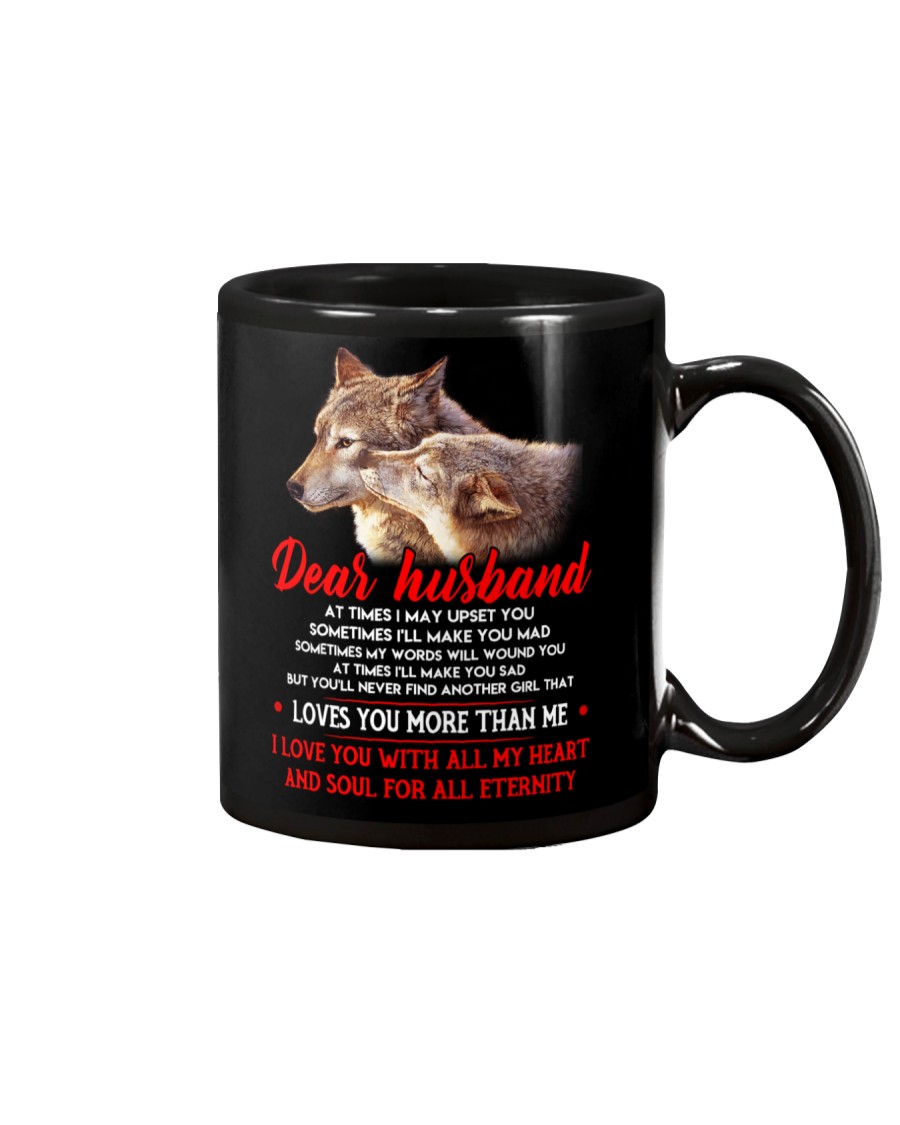 I May Upset You Husband Wolf Gift Mug