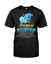 Dolphin Daughter Mom Mommy Loves You Classic T-Shirt thumbnail