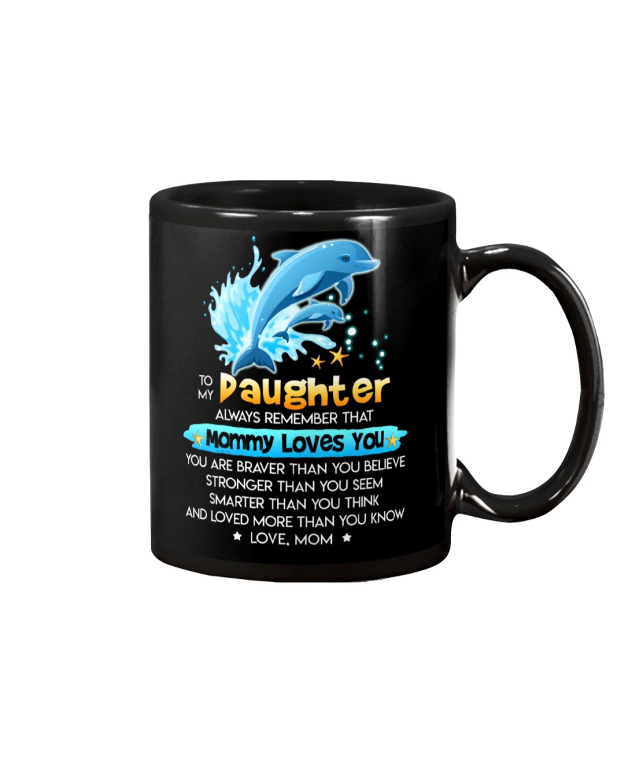 Dolphin Daughter Mom Mommy Loves You Mug