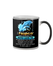 Dolphin Daughter Mom Mommy Loves You Color Changing Mug thumbnail