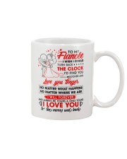 Family Fiancee Be Yours Clock Moon Mug front