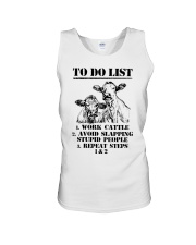 Farmer to do list shirt Unisex Tank thumbnail
