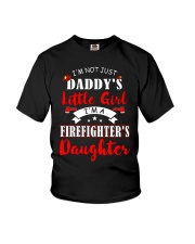 I'm firefighter's daughter shirt Youth T-Shirt front