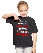 I'm firefighter's daughter shirt Youth T-Shirt lifestyle-youth-tshirt-front-2