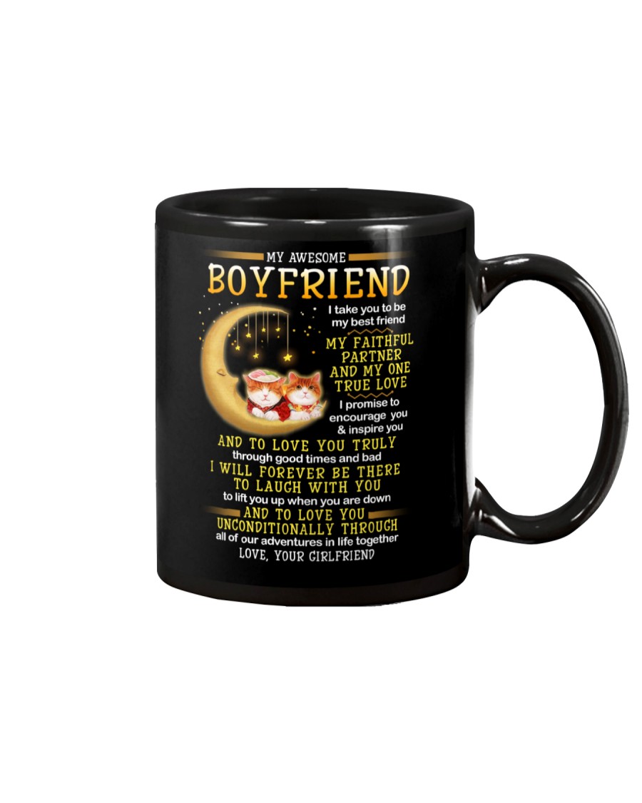 Cat Faithful Partner True Love Boyfriend Mug