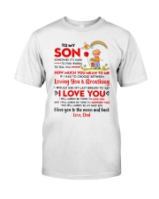 Family Son Dad Breathing Support Moon Classic T-Shirt thumbnail
