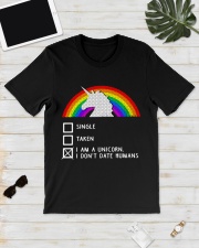 Unicorn Dont Date Humans Classic T-Shirt lifestyle-mens-crewneck-front-17