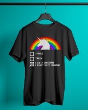 Unicorn Dont Date Humans Classic T-Shirt lifestyle-mens-crewneck-front-3