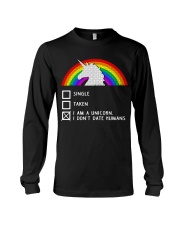 Unicorn Dont Date Humans Long Sleeve Tee thumbnail