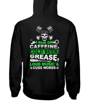 I Run On Caffeine Hooded Sweatshirt back