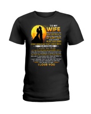 Firefighter Wife Lucky To Live Amazing Life Ladies T-Shirt thumbnail