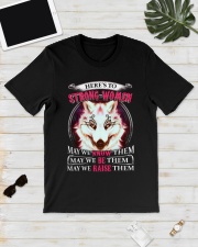 Strong Woman Wolf Classic T-Shirt lifestyle-mens-crewneck-front-17